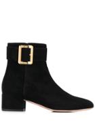 Bally Buckle Detail Boots - Black