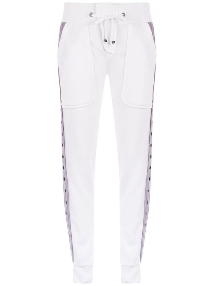 Andrea Bogosian Side Stripe Sweatpants - White