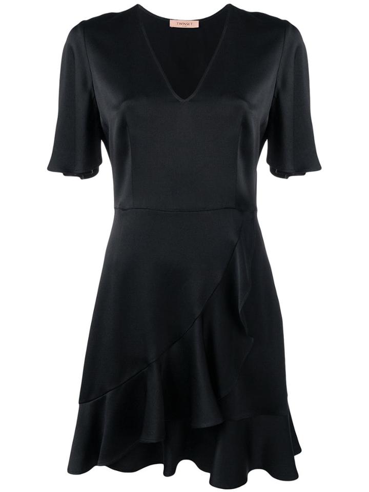 Twin-set Short Ruffled Dress - Black