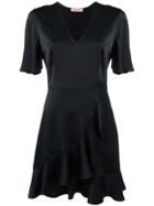 Twin-set Short Ruffled Dress - Black