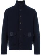 Woolrich Button Up Knit Sweater, Men's, Size: Medium, Blue, Cotton/polyamide/polyester/wool