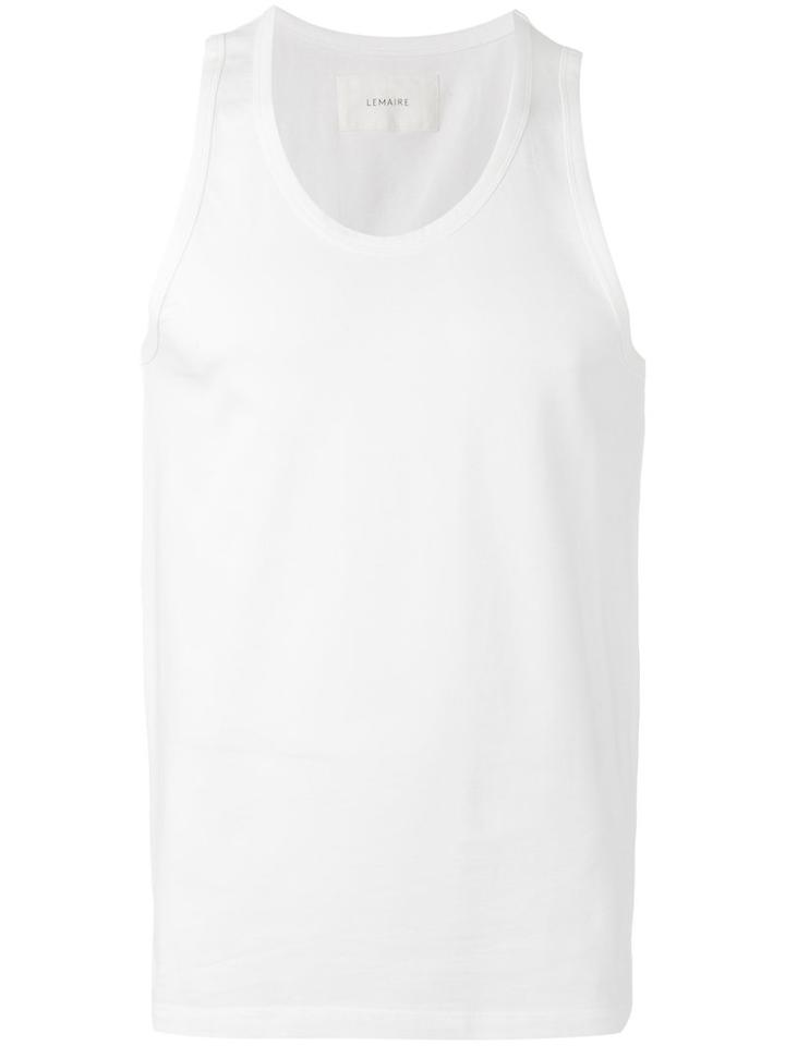 Lemaire Tank Top, Men's, Size: Medium, White, Cotton