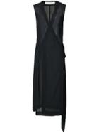 Victoria Beckham Sleeveless Wrap Dress - Blue