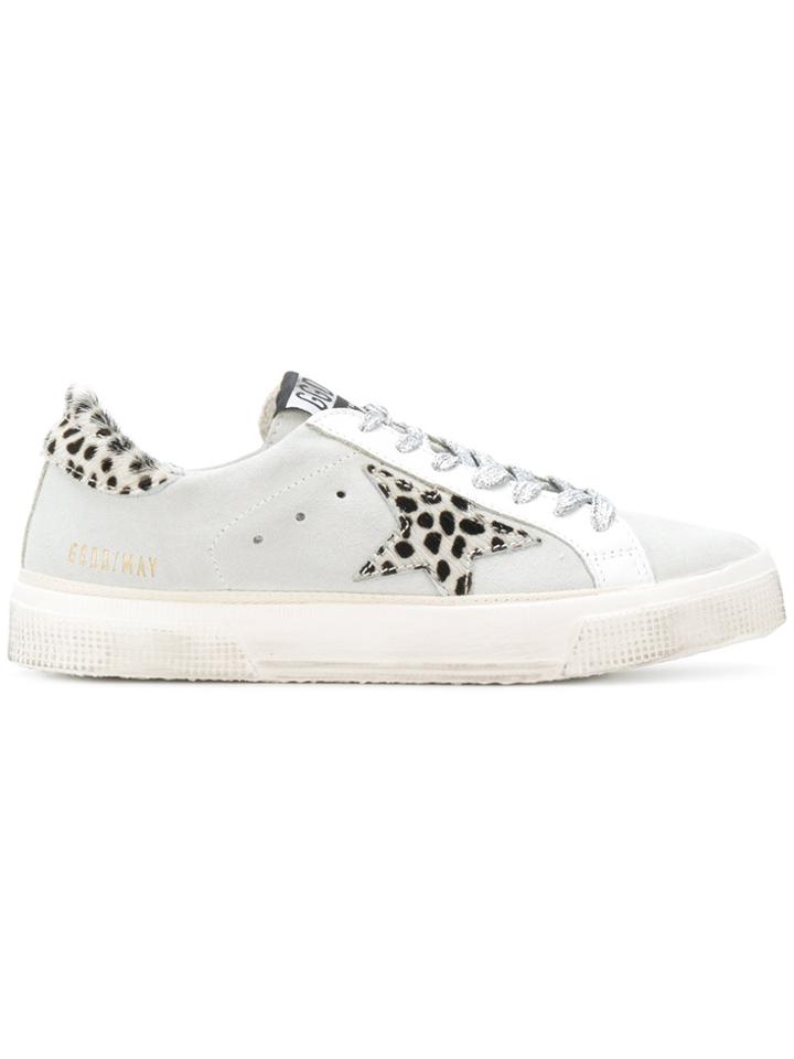 Golden Goose Deluxe Brand Superstar Leopard Sneakers - Grey