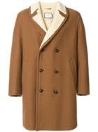 Gucci Insect Embroidered Coat - Brown