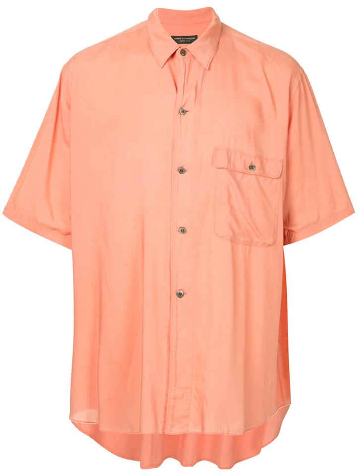 Comme Des Garçons Vintage One Pocket Short Sleeve Shirt - Pink &