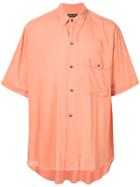 Comme Des Garçons Vintage One Pocket Short Sleeve Shirt - Pink &