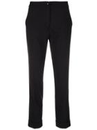 Etro Cropped Slim-fit Trousers - Black