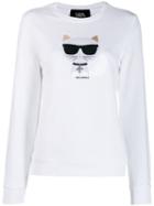 Karl Lagerfeld Karl Cat Jumper - White