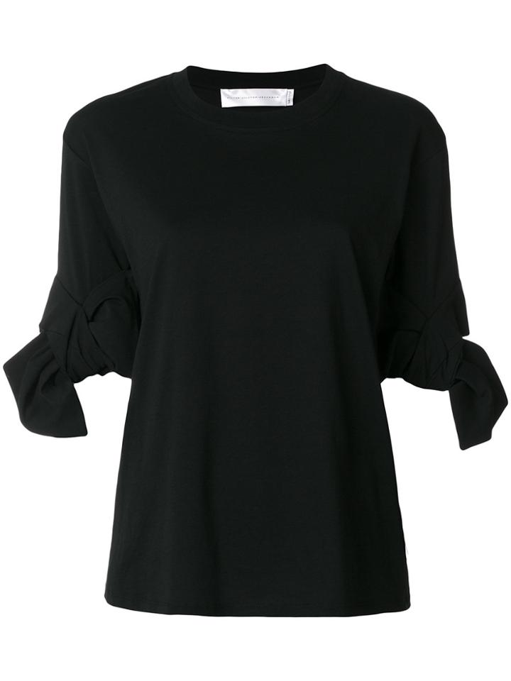 Victoria Victoria Beckham Knot Detail T-shirt - Black