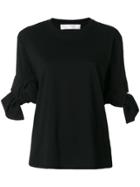 Victoria Victoria Beckham Knot Detail T-shirt - Black