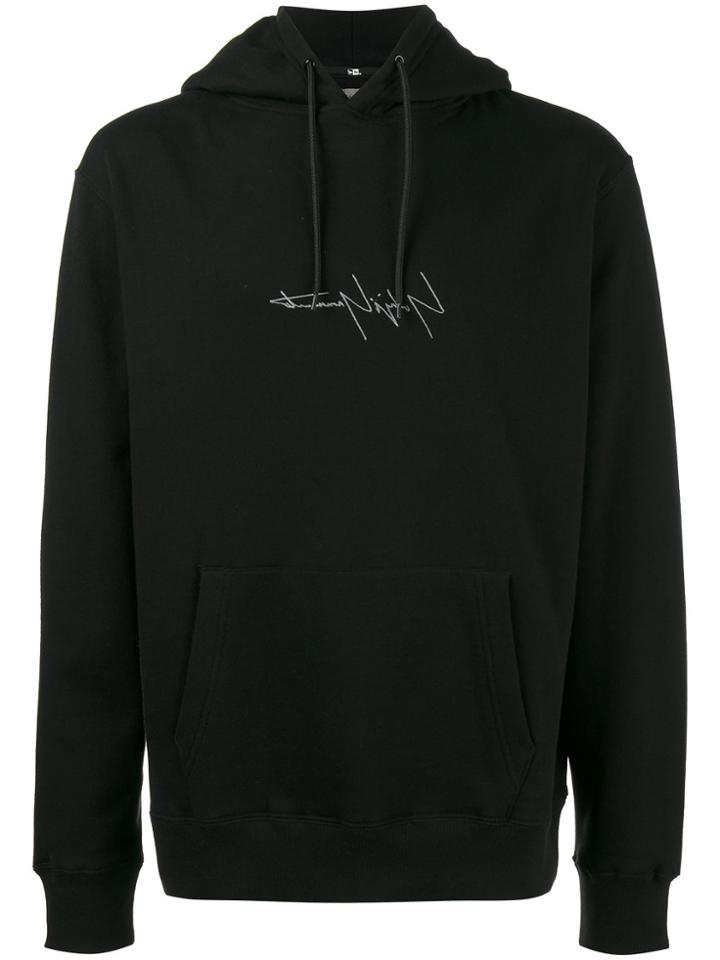 Yohji Yamamoto New Era Logo Hoodie - Black
