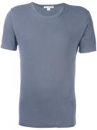 James Perse Round Neck T-shirt, Men's, Size: 1, Grey, Cotton