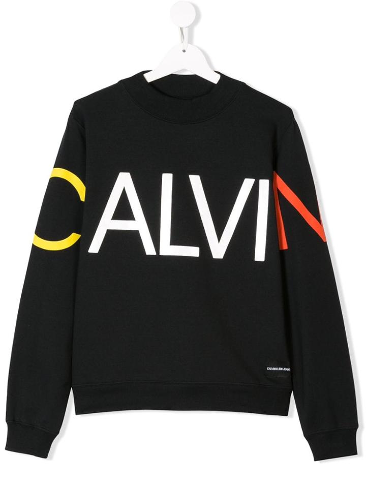 Calvin Klein Kids Teen Logo Sweatshirt - Black