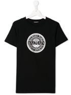 Balmain Kids Teen Logo Printed T-shirt - Black