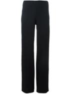 Helmut Lang Straight Leg Trousers, Women's, Size: 2, Blue, Ramie/spandex/elastane/viscose