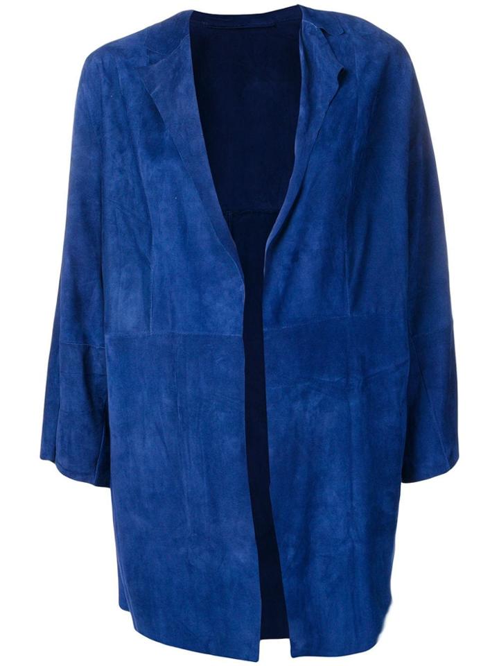 Salvatore Santoro Draped Fitted Jacket - Blue