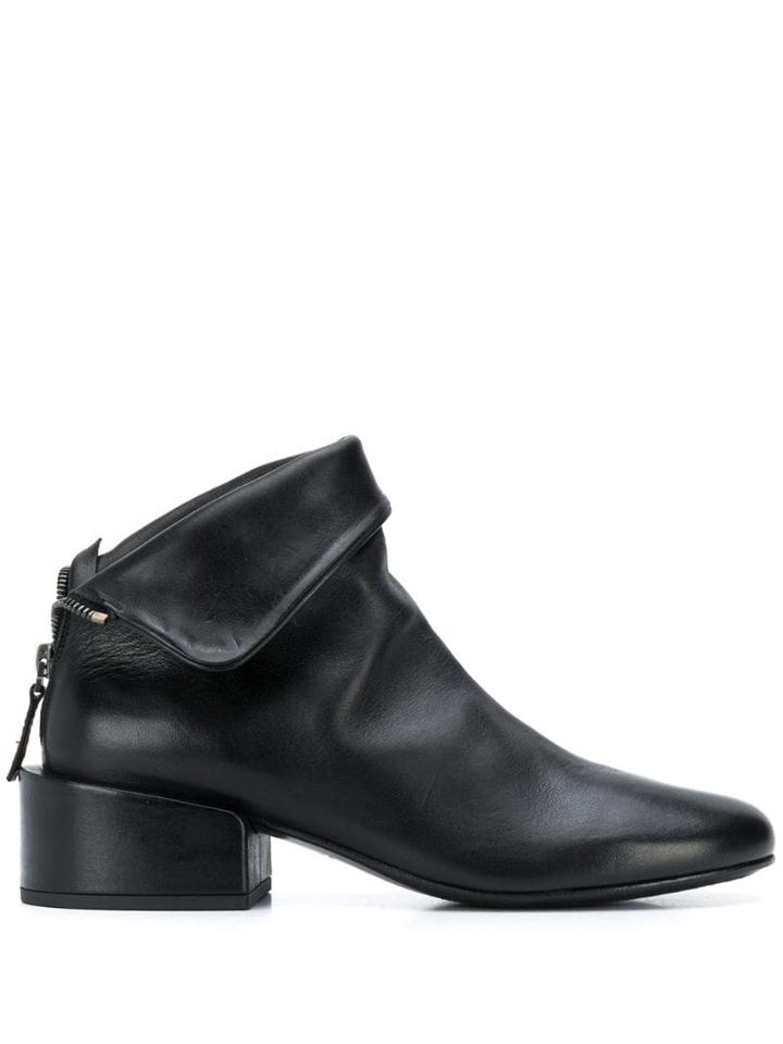 Marsèll Folded Top Ankle Boots - Black