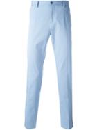 Dolce & Gabbana Tailored Trousers, Men's, Size: 52, Blue, Cotton/spandex/elastane