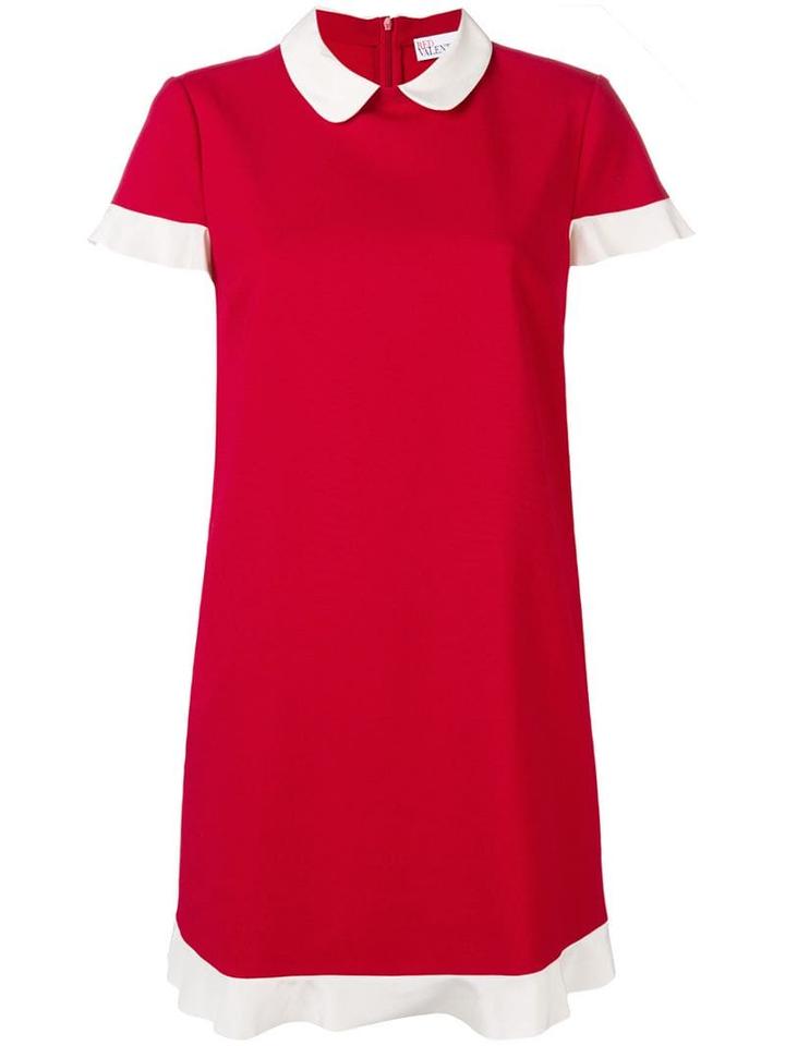 Red Valentino Short-sleeve Contrast Piping Dress