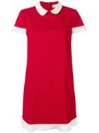 Red Valentino Short-sleeve Contrast Piping Dress