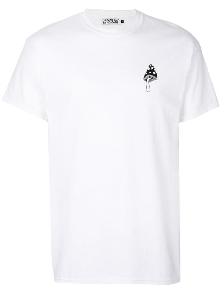 Dreamland Syndicate - Mushroom Print T-shirt - Men - Cotton - M, White, Cotton