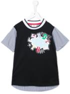 Fendi Kids Fun T-shirt, Boy's, Size: 8 Yrs, Black