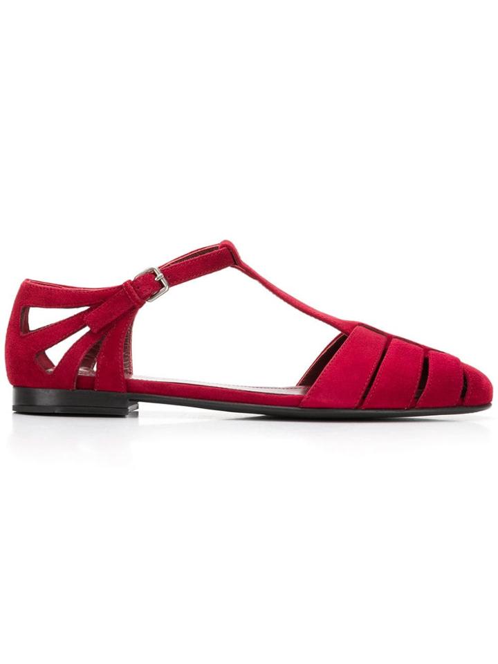 Church's Rainbow T-bar Sandals - Red