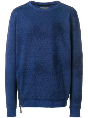Super Légère Printed Overdyed Sweatshirt - Blue