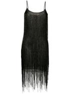 Amen Beaded Mini Dress - Black