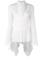 Masnada Pussy Bow Blouse - White