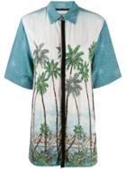 Night Market Beaded Hawaiian Shirt - White