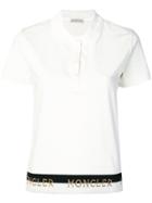 Moncler Logo Hem Polo Shirt - White