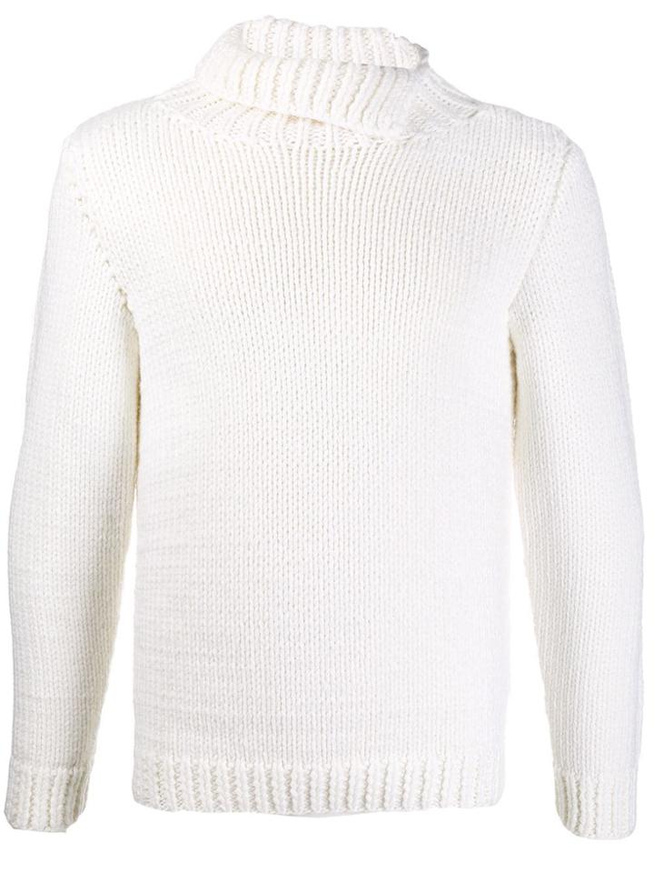 Maison Margiela Chunky Knit Jumper - White