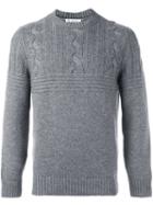 Brunello Cucinelli Cable-knit Jumper, Men's, Size: 48, Grey, Cashmere