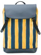 Fendi Watercolour Striped Backpack - Blue