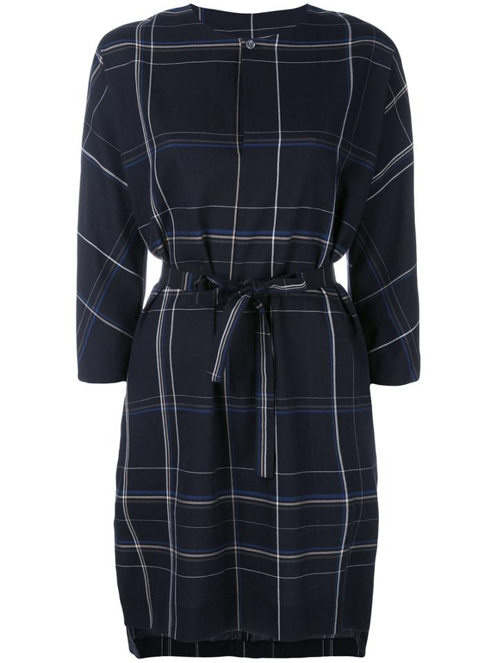 Stephan Schneider - Plaid Dress - Women - Cotton - 3, Women's, Blue, Cotton