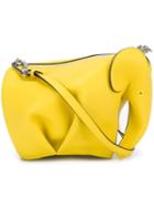 Loewe Pleat Detail Cross Body Bag, Women's, Yellow/orange