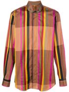 Vivienne Westwood Rug Stripes Krall Shirt - Pink & Purple