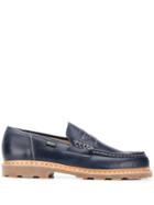 Paraboot Stitch Detail Loafers - Blue