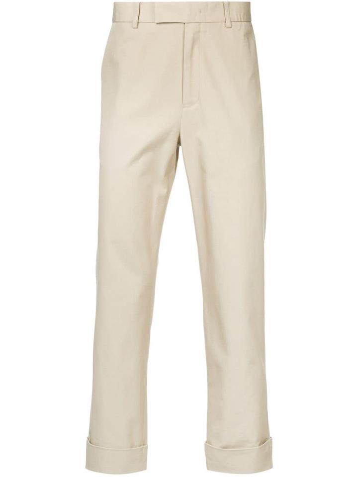Ck Calvin Klein Cropped Trench Trousers - Nude & Neutrals