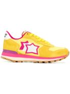 Atlantic Stars Embroidered Star Sneakers - Yellow & Orange