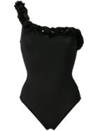 La Reveche Nabila One Shoulder Swimsuit - Black
