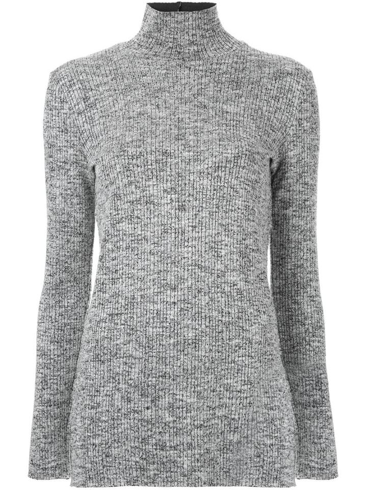 Scanlan Theodore Bonded Rib T-shirt, Women's, Size: S, Grey, Viscose