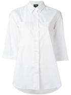 Armani Jeans Plain Shirt, Size: 44, White, Cotton/polyester/spandex/elastane