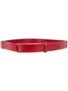 Orciani Bull No Buckle Belt - Red