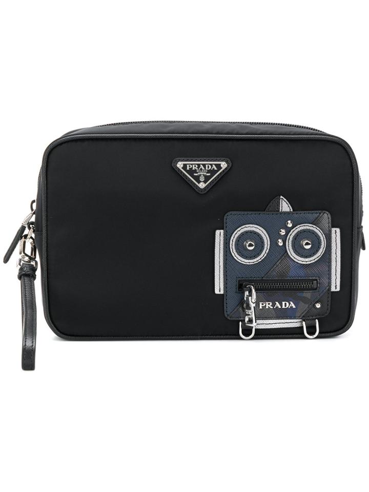 Prada Robot Wash Bag - Black