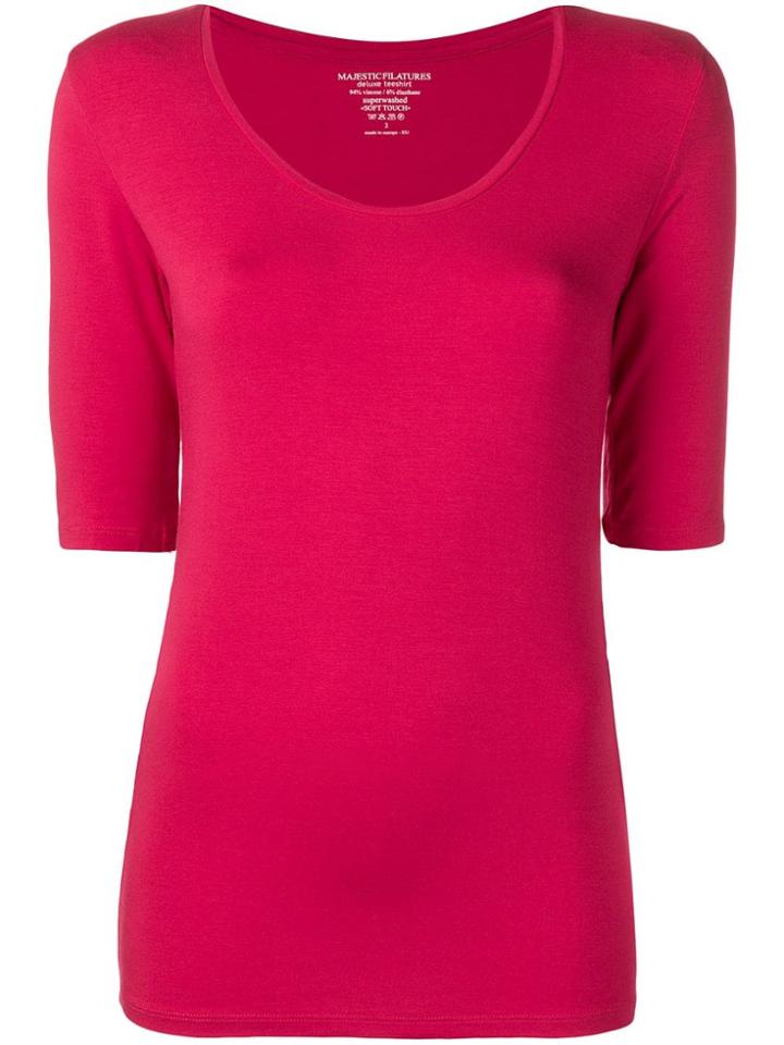 Majestic Filatures Basic Short Sleeve T-shirt - Pink