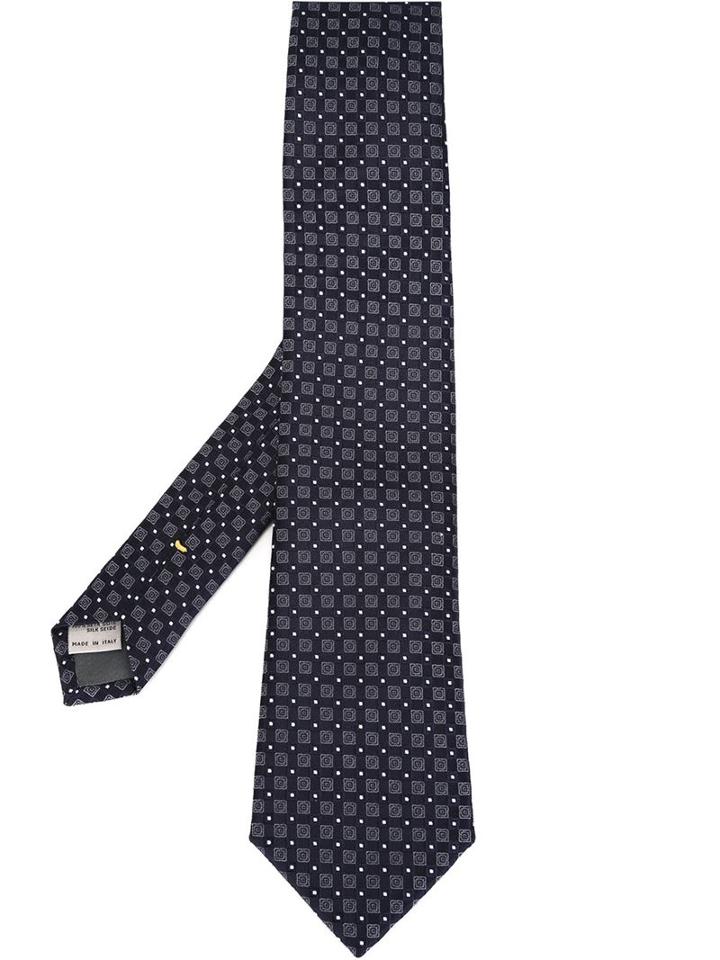 Canali Embroidered Square Tie