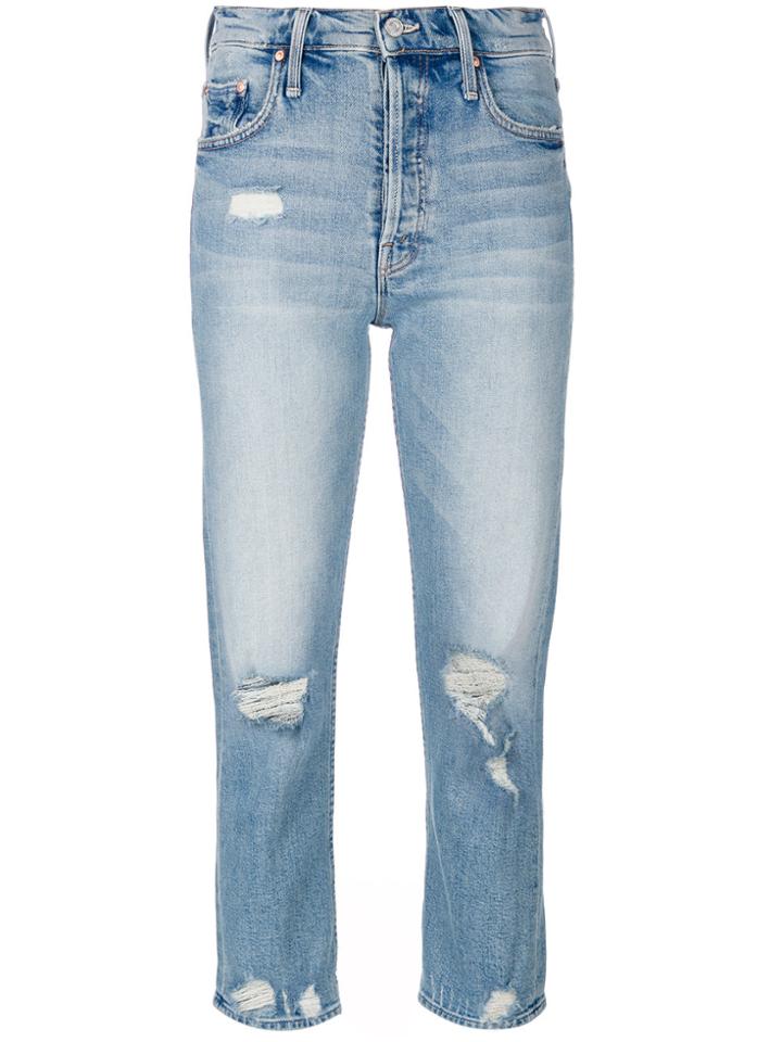 Mother Ripped Jeans - Blue